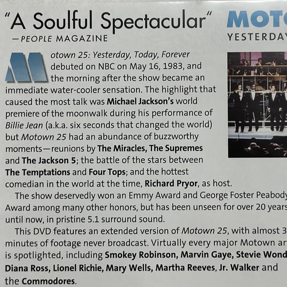 Motown 25. Yesterday. Today. Forever. The making of soul music. - Picture 3 of 4